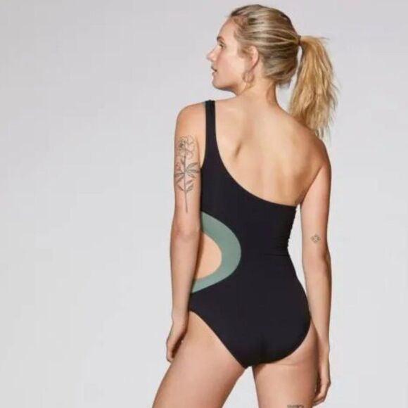 Vince Camuto Sz 4 One Shoulder One Piece Swimsuit - Picture 8 of 13
